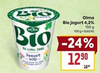 Bílý jogurt bio Olma