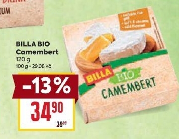 Sýr Camembert Bio Billa
