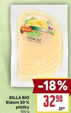 Sýr Eidam 30% Naše Bio Billa