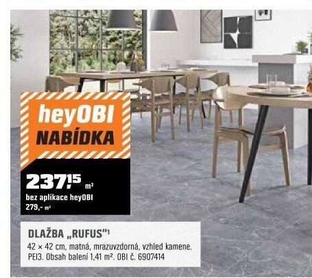 DlažbaRufusšedá mat 1,41m2 - OBI akcniletaky.com