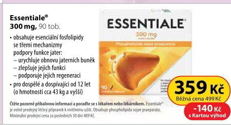 Tobolky k léčbě jaterních onemocnění Essentiale Sanofi