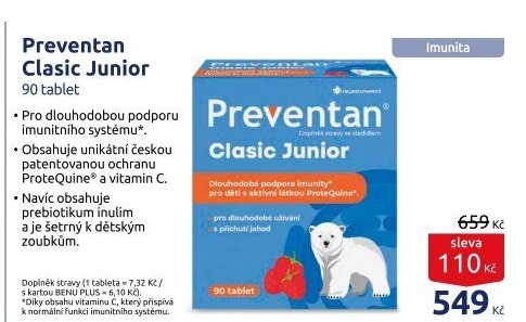 Doplněk stravy Junior Clasic Preventan