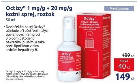 Kožní dezinfekční sprej Octizy