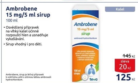 Sirup proti kašli Ambrobene Teva