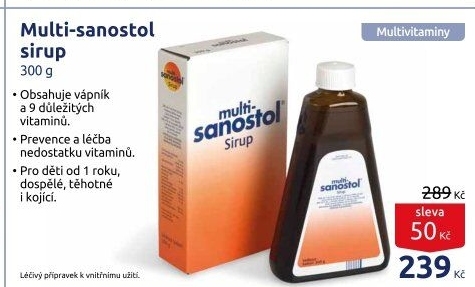 Sirup vitamínový Multi-Sanostol