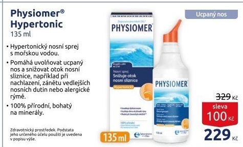 Sprej nosní Hypertonic Physiomer