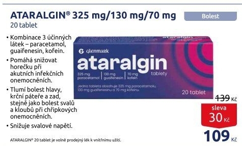 Tablety proti chřipce a bolesti Ataralgin