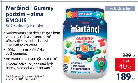 Vitamíny Gummy Marťánci