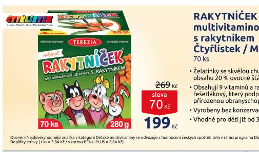 Vitamíny pro děti Rakytníček Terezia