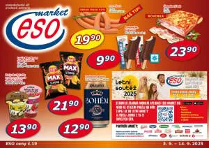 akční leták ESO MARKET 3.9.2025-14.9.2025