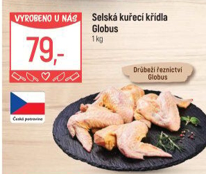 Selská kuřecí křídla Globus
