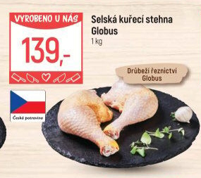 Selská kuřecí stehna Globus