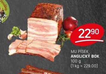 Anglický bok Maso uzeniny Písek