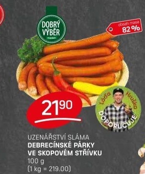 Debrecínské párky Prémium Dobrý Výběr