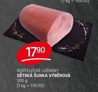 Šunka dětská výběrová Kostelecké uzeniny