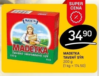 Sýr tavený smetanový Madetka
