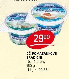 Tradiční pomazánkové Jihočeské Madeta