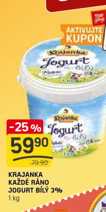 Bílý jogurt Každé ráno Krajanka