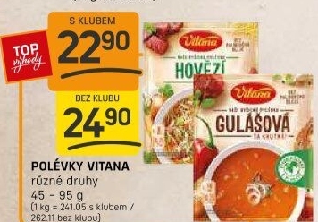 Instantní polévky Vitana