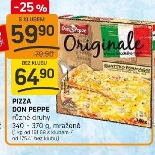 Pizza mražená Don Peppe