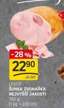 Šunka Zvonařka nejvyšší jakosti LE&amp