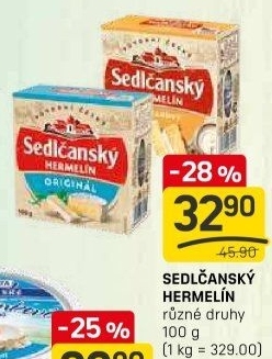 Sýr Hermelín Sedlčanský