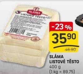 Těsto listové Sláma