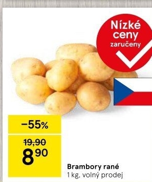 Brambory konzumní rané