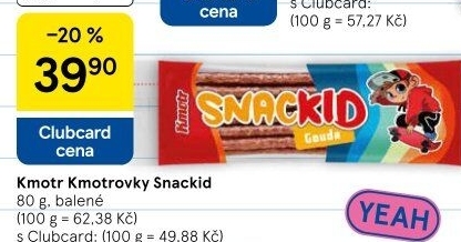 Klobásky pro děti Snackid Kmotr