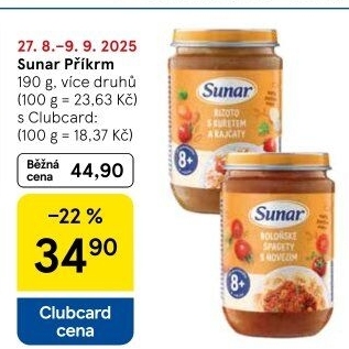 Masozeleninový příkrm Sunar