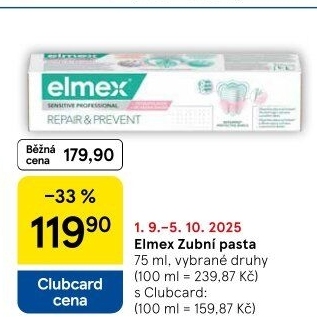 Pasty na zuby Elmex