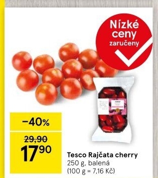 Rajčata cherry Tesco