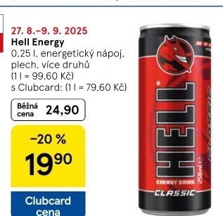 Energetický nápoj Hell