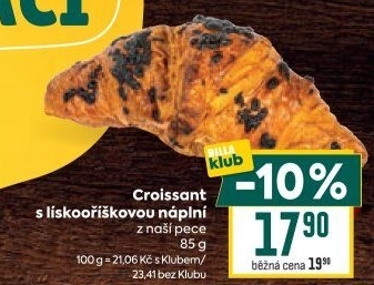 Croissant s náplní