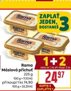 Margarín máslová příchuť Rama