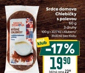 Rýžové chlebíčky polomáčené Srdce Domova