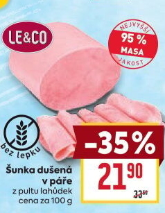 Šunka dušená nejvyšší jakosti LE&amp