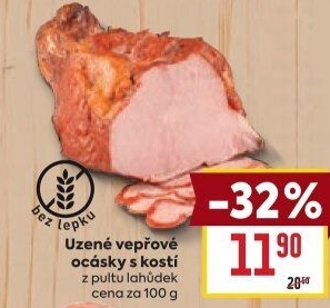 Vepřové ocásky uzené s kostí