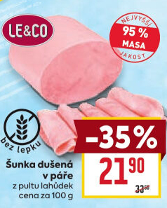 Šunka dušená nejvyšší jakosti LE&amp