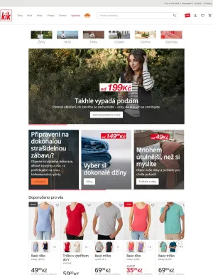 akční leták Kik textil 3.9.2025-9.9.2025
