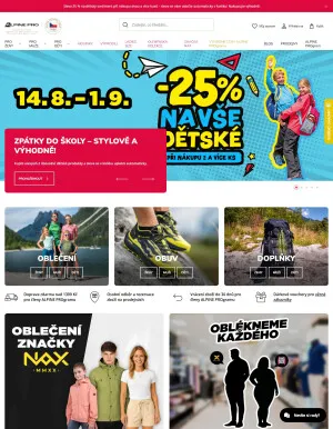 akční leták ALPINE PRO 3.9.2025-9.9.2025