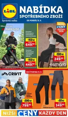 akční leták Lidl 8.9.2025-14.9.2025