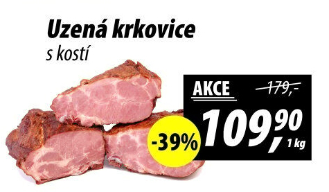 Uzená krkovice s kostí