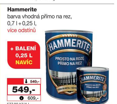Barva přímo na rez Hammerite