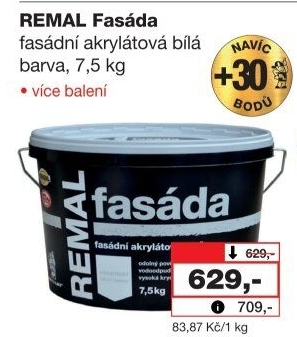 Fasádní barva Fasáda Remal