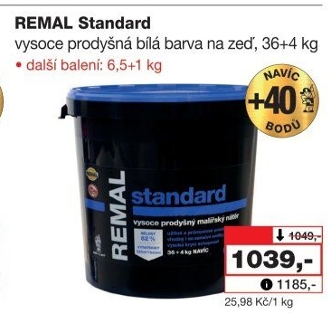 Malířská barva Remal Standard
