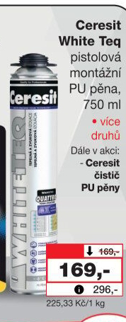 Montážní pěna Pattex