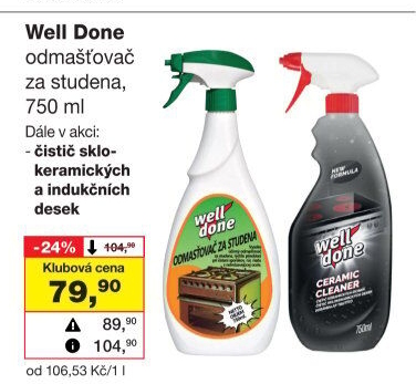 Odmašťovač Well Done