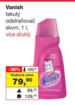 Odstraňovač skvrn gelový Vanish Oxi Action
