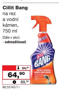 Odstraňovač vodního kamene Cillit Bang